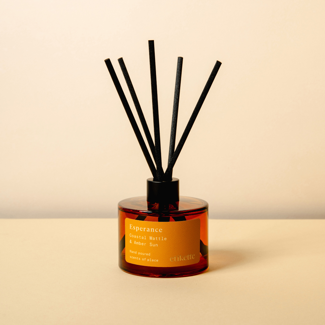 Eco Reed Diffuser ~ Esperance in Coastal Wattle & Amber Sun