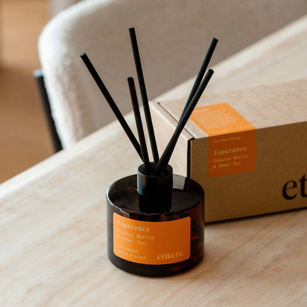 Eco Reed Diffuser ~ Esperance in Coastal Wattle & Amber Sun
