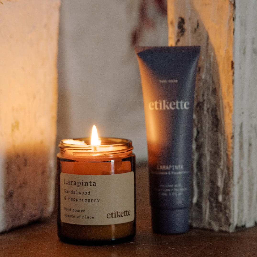 Larapinta, Hand Cream & 175mL Candle Bundle