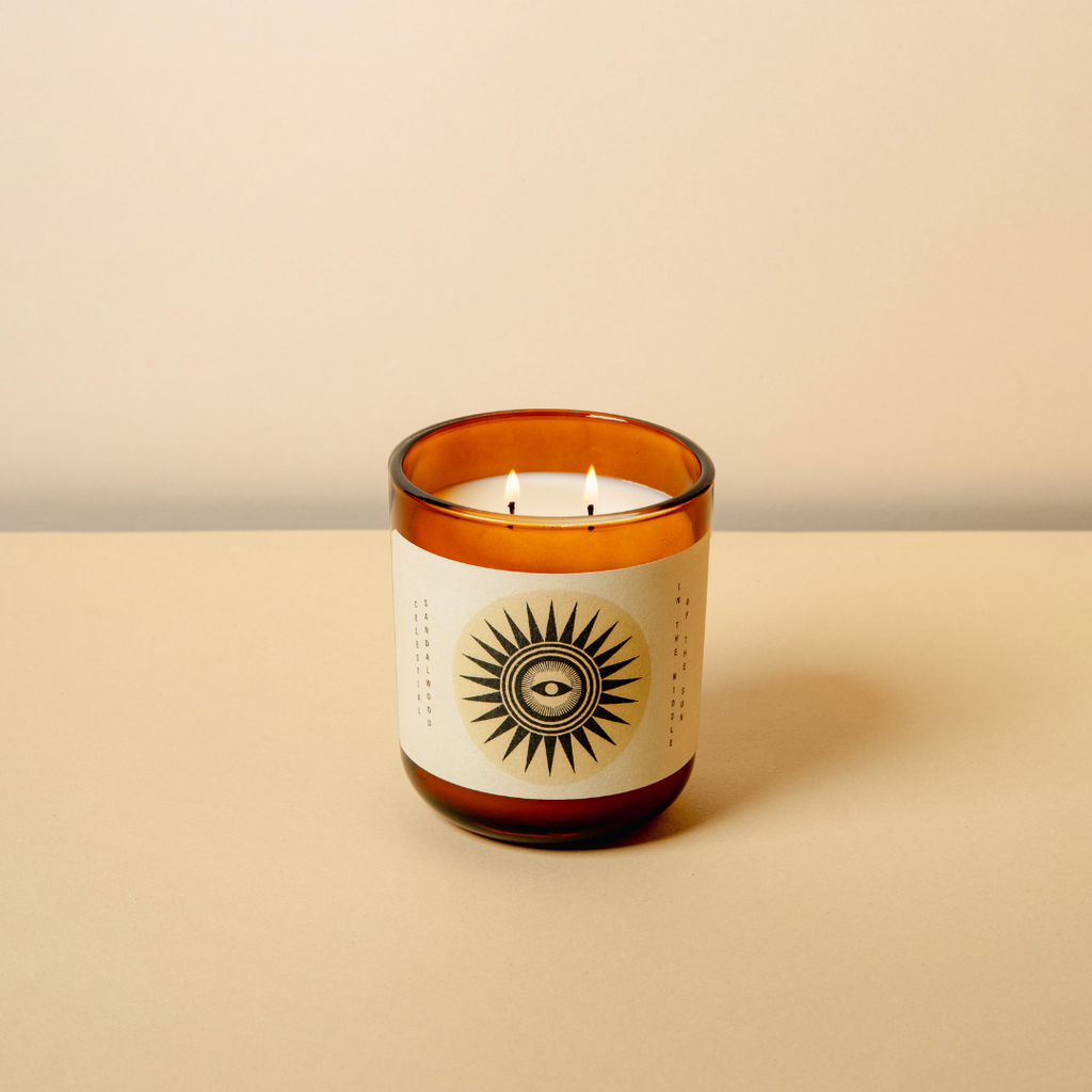 'In the Middle of the Sun' Double Wick Soy Wax Candle in Celestial ...