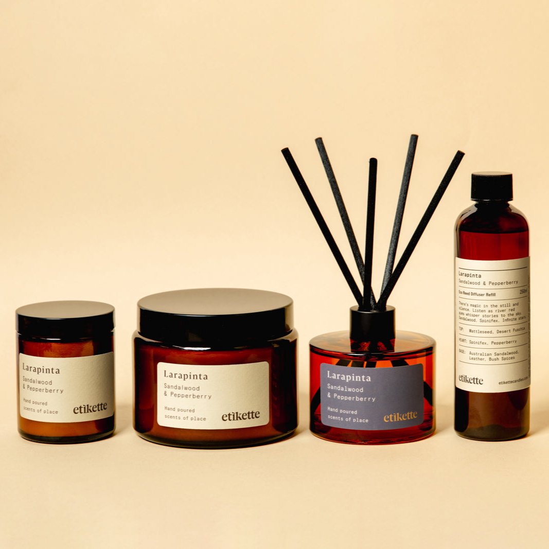 Eco Reed Diffuser ~ Larapinta in Sandalwood & Pepperberry