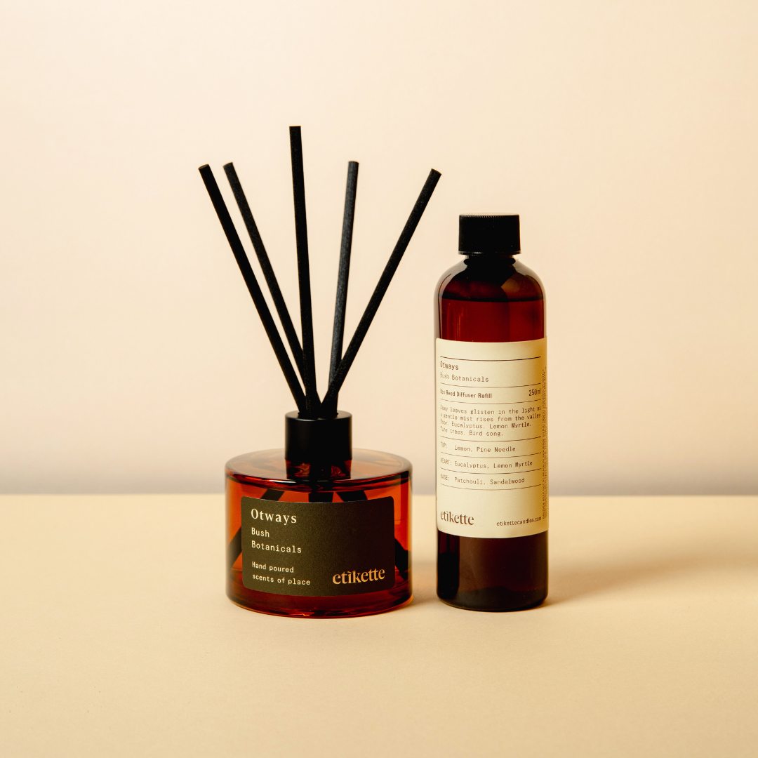 Etikette Reed Diffuser Eco Reed Diffuser & Refill Bundle in 'Otways' | Diffuser Gift Pack ...
