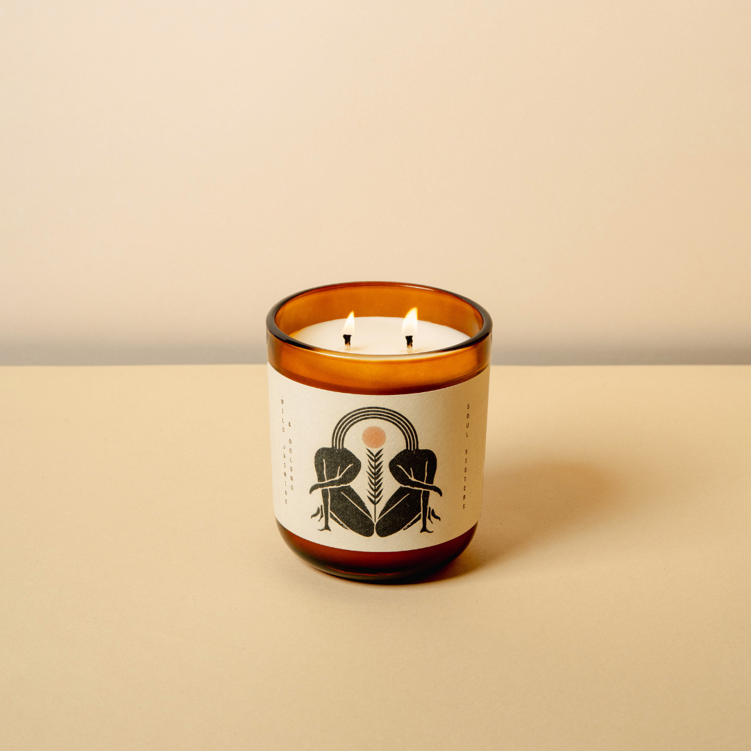'Soul Sisters' Double Wick Soy Wax Candle in Wild Jasmine & Oolong ...